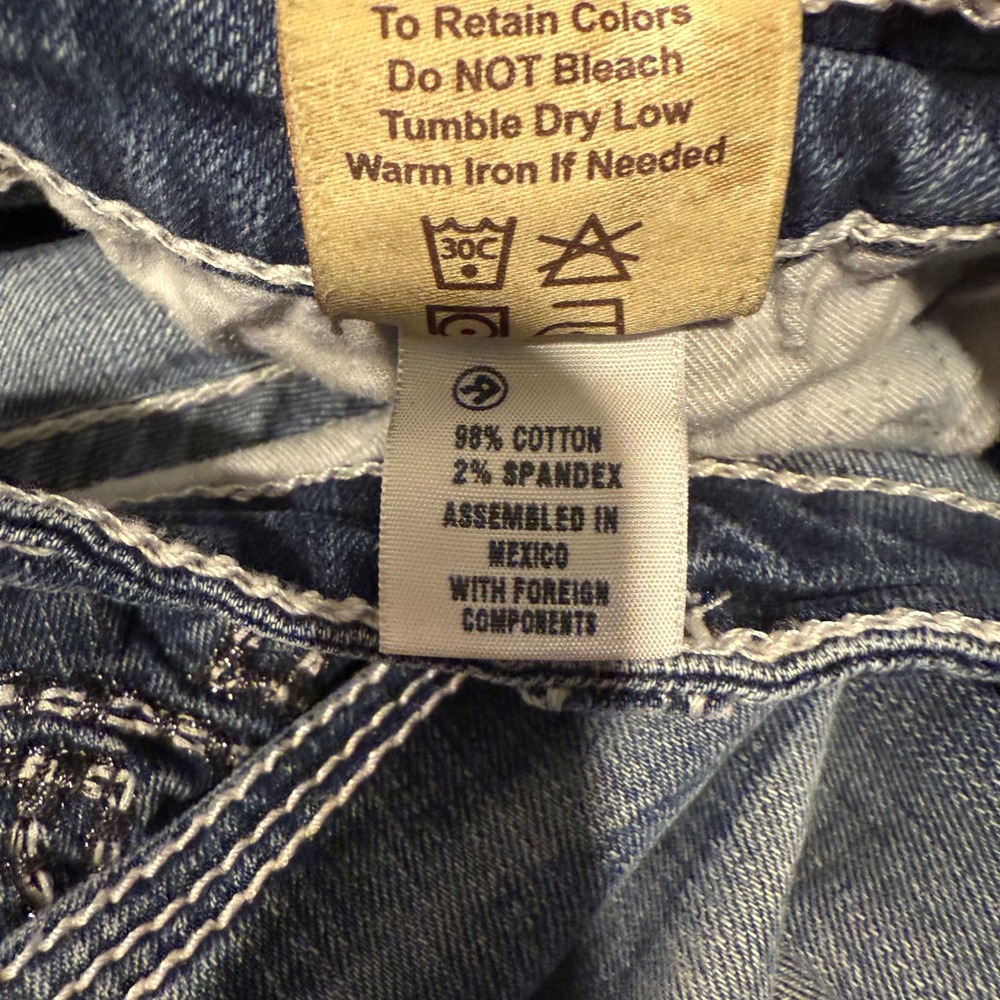 Big Star Jeans Women's‎ Size 27R Bootcut Embellished Pockets Denim Pants - Picture 8 of 8